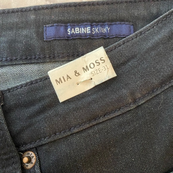 Mia & Moss Sabine skinny jeans. Size 12/31. Dark wash NWT. - Picture 3 of 10